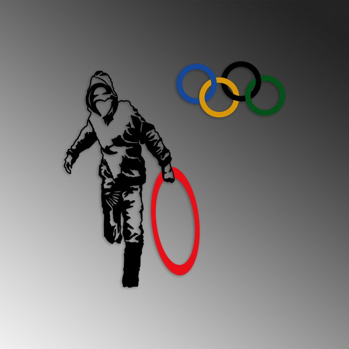 Wallity Banksy - 7 Escultura de pared Multicolor
